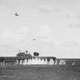 The Hornet under attack by Val bombers during the Battle of the Santa Cruz Islands.